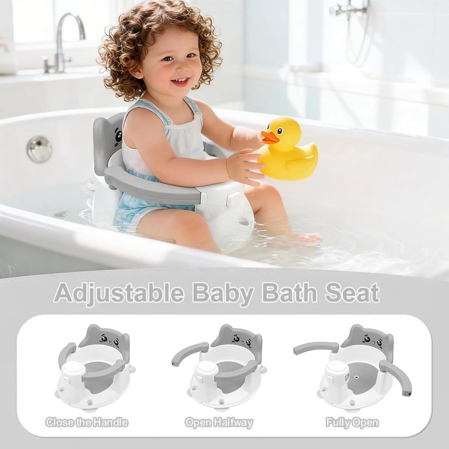 Baby-Badewannensitz mit rutschfesten Saugnäpfen
