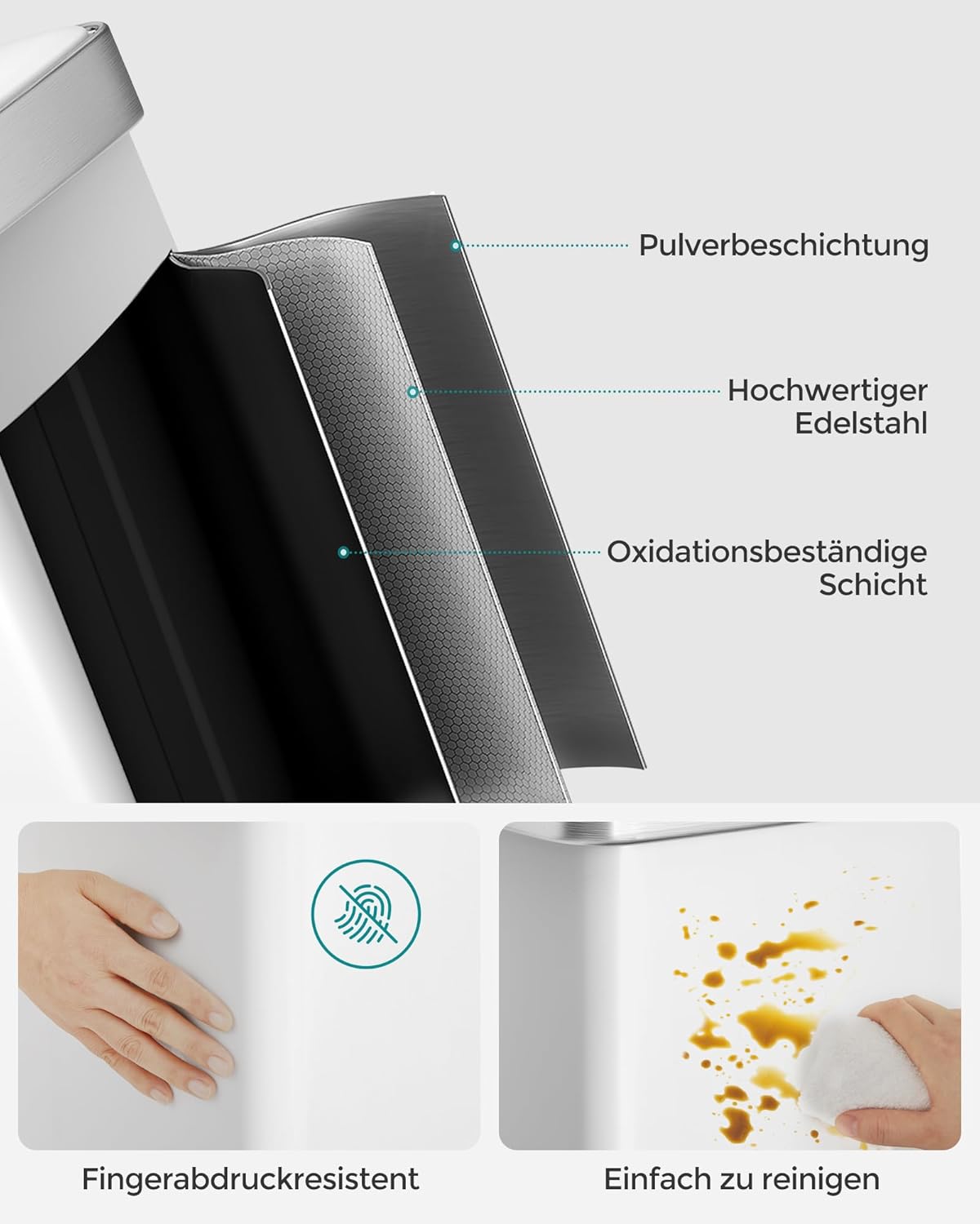 Kücheneimer LTB202W01, Weiss