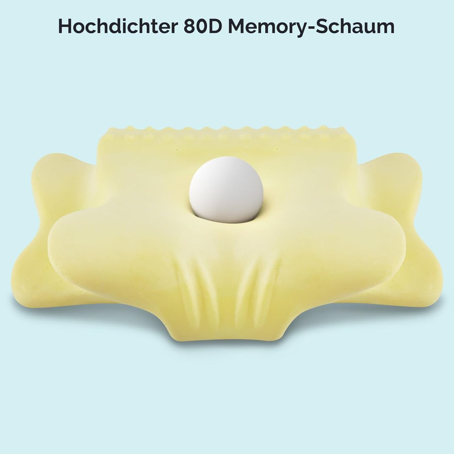 Nackenstützkissen für Seitenschläfer, Rücken und Bauchschläfer