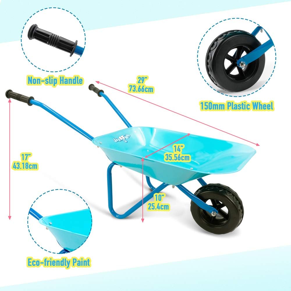 5-teiliges Schubkarren-Set für Kinder, Garten