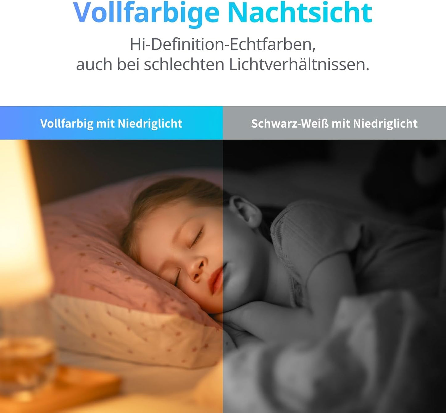 Sicherheitskamera 5MP mit 360° Bewegungsverfolgung, 3K