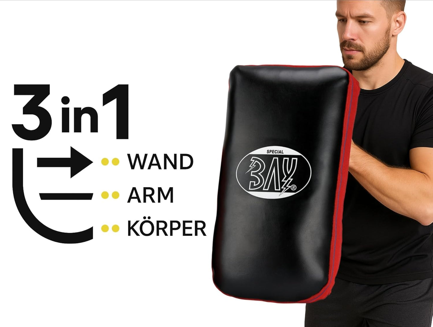 3-in-1 Wand-Schlagpolster Boxsack