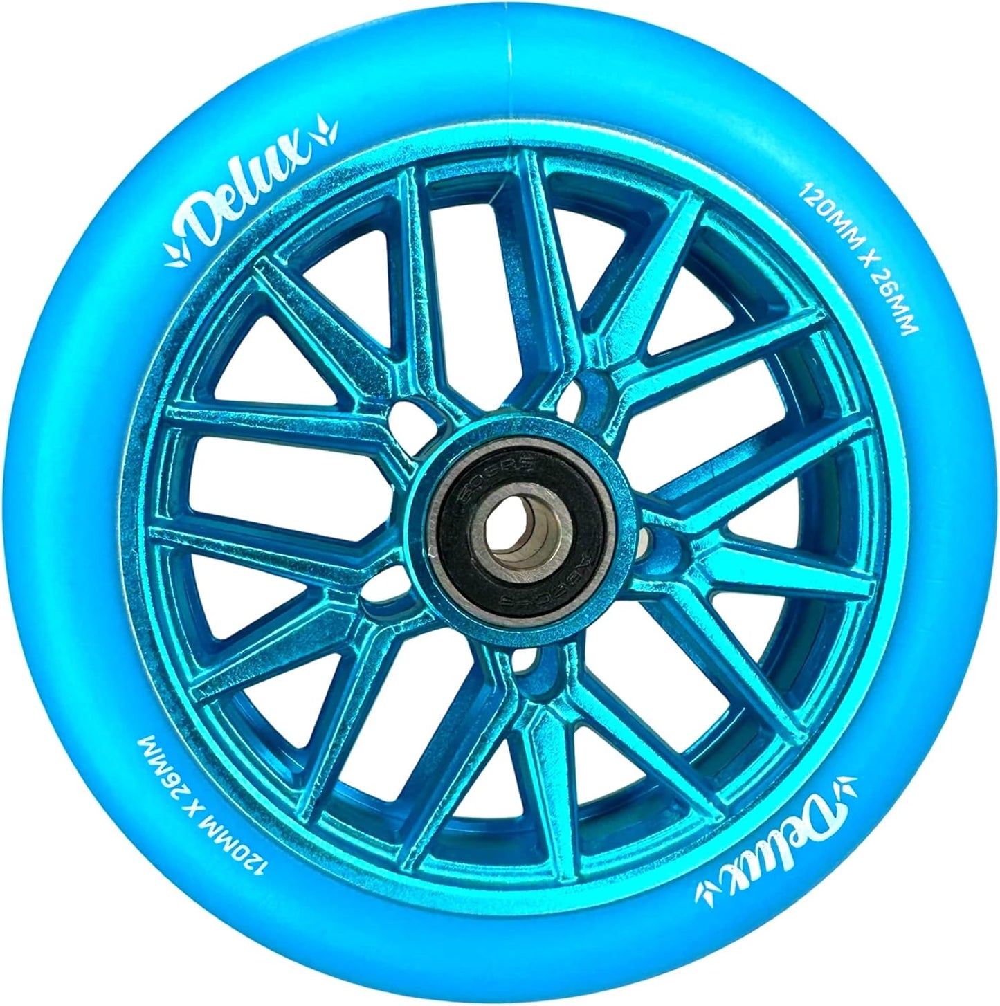 Hollow Core - Stunt-Scooter Rad, Deluxe Türkis / Blau 120mm