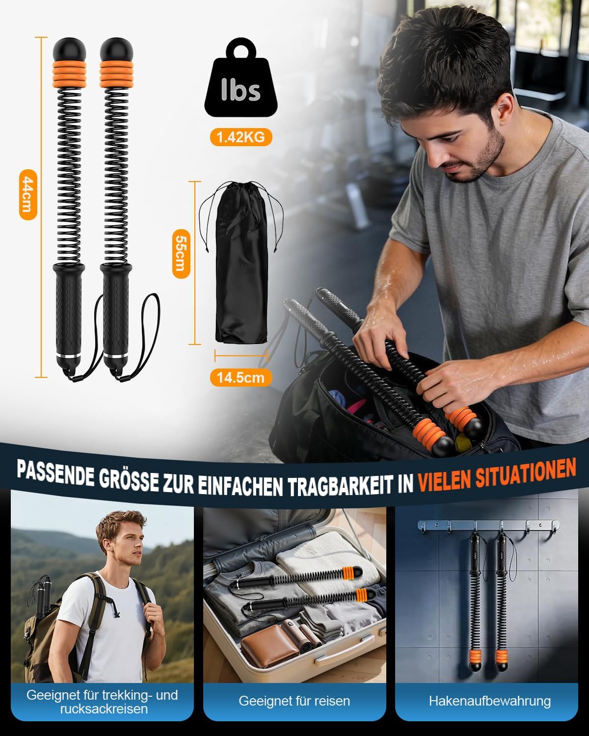 Tragbare Battle Ropes