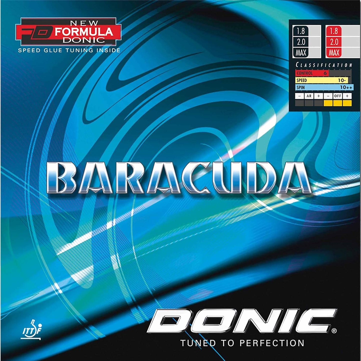 Baracuda  - Tischtennisbelag 2 mm, blau 2,0 mm