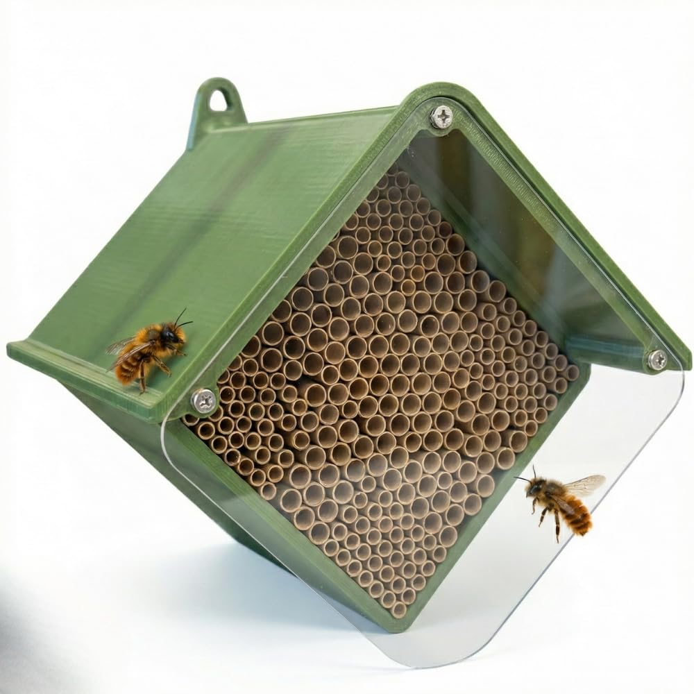 Insektenhotel mit 266 Nisthülsen zum Selbstaufbau