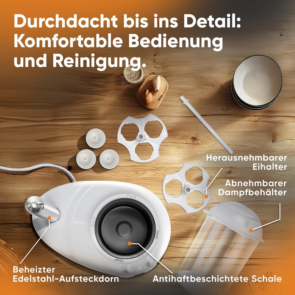2in1 Hot Dog Maker & Eierkocher Set, Single