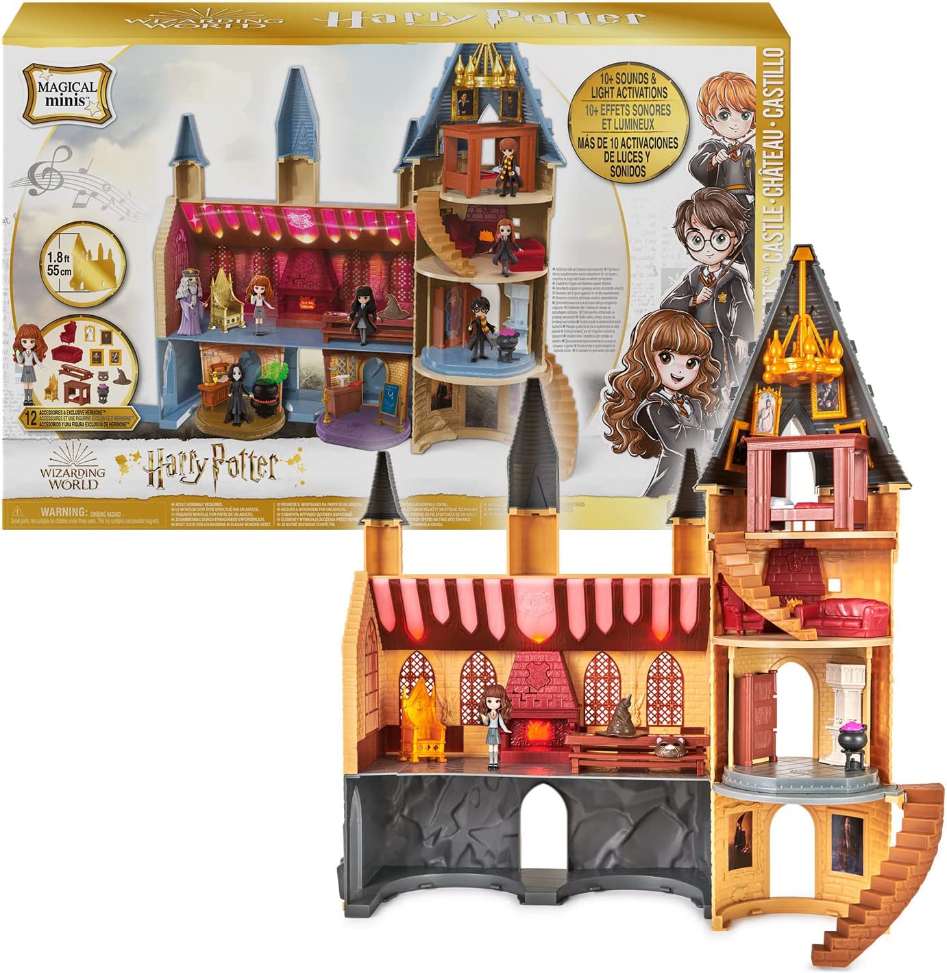 Wizarding World Harry Potter - Hogwarts Schloss Spielset mit Licht und Sound, Spielfigur, Minis Schloss Hogwarts Einzeln