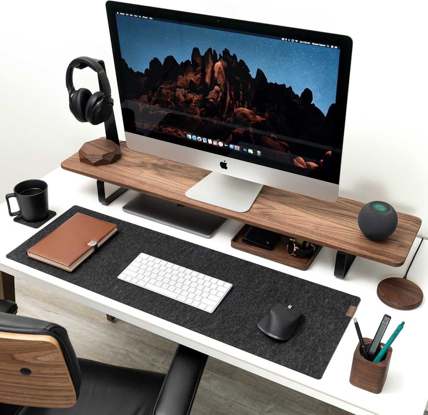 Monitorständer für 2 Monitore, Nut