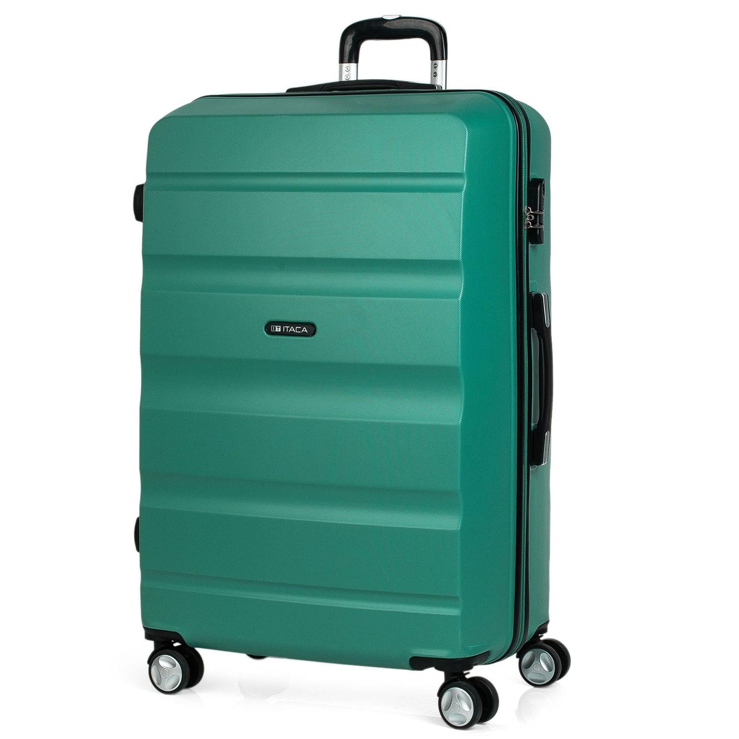 Hartschalenkoffer mit Rollen, Zahlenschloss, Aquamarine L