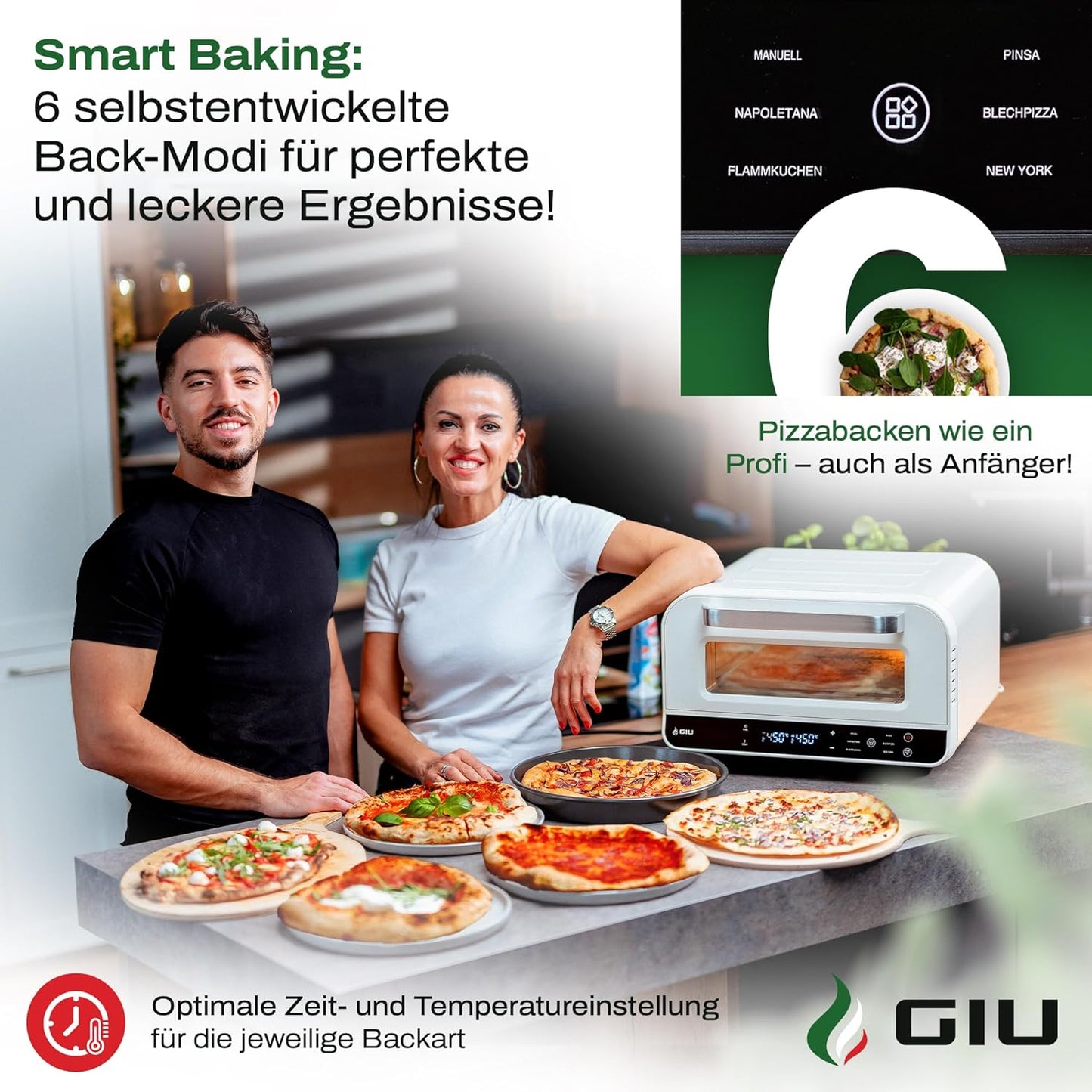 Elektrischer Pizzaofen, Bianco