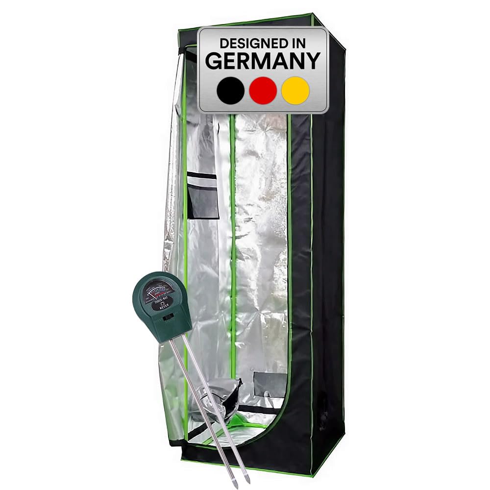 Growzelt Set mit 3-in-1 Messgerät, 60x60x220 cm