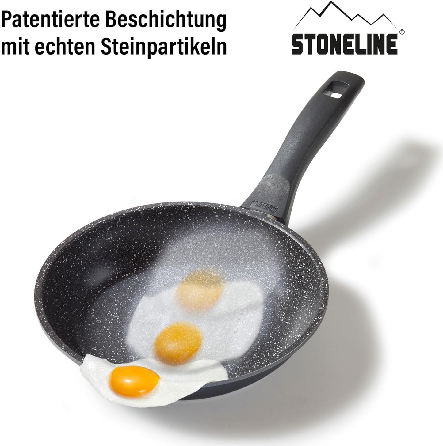 Bratpfanne mit Antihaftbeschichtung, Schwarz 20 cm