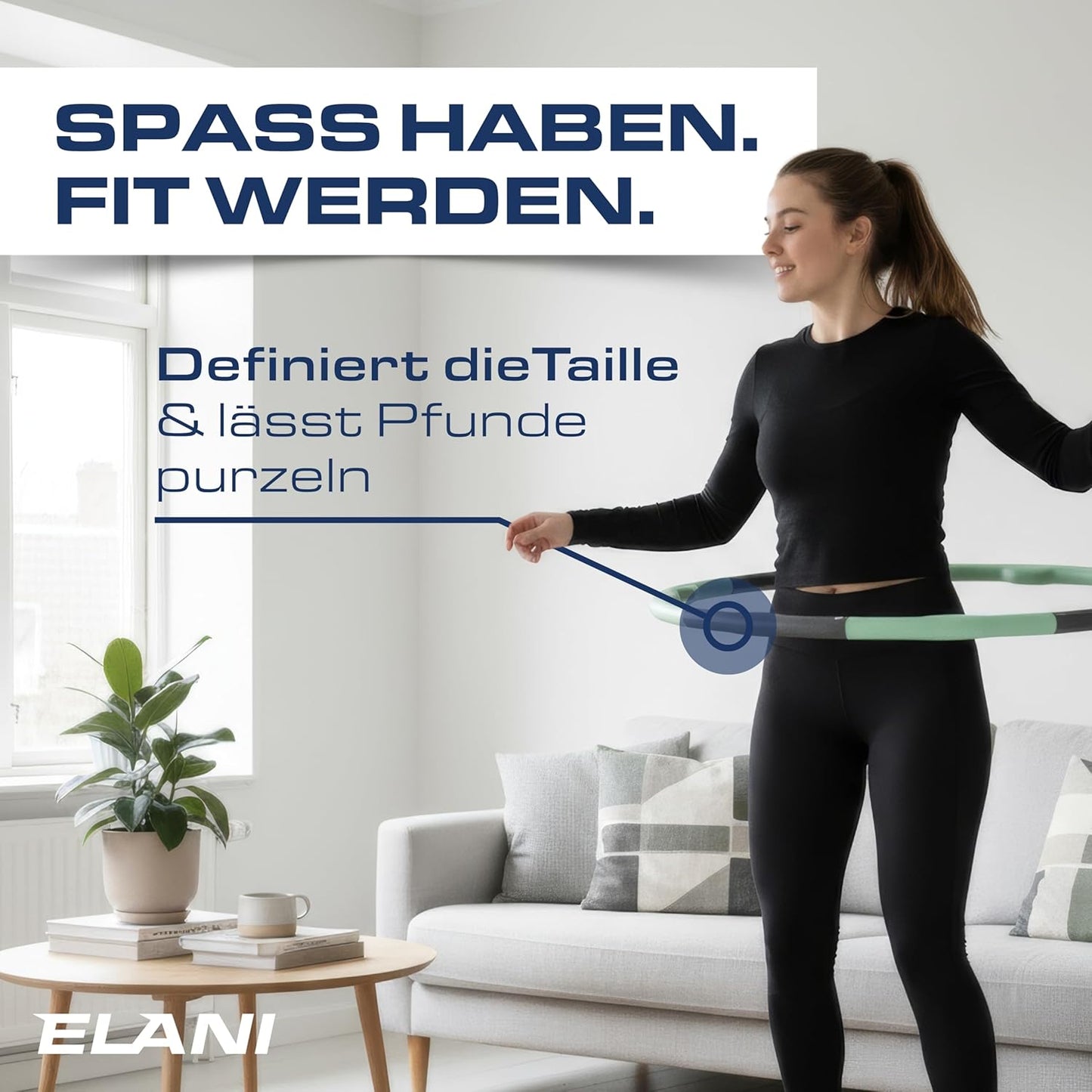 Hula Hoop Reifen, Mintgrün 1,5kg