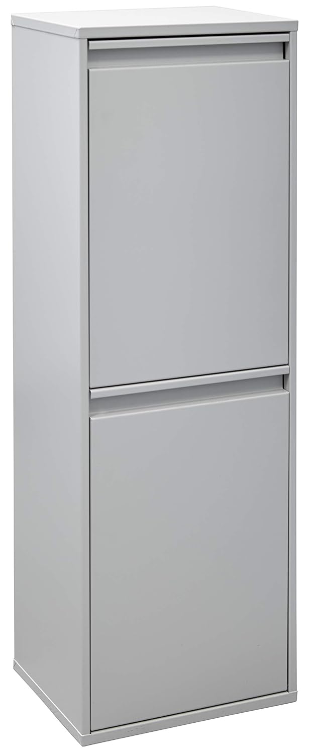 Mülltrennsystem mit 2 Fächern, Grau / Basic - Ohne Aufbewahrungsbox