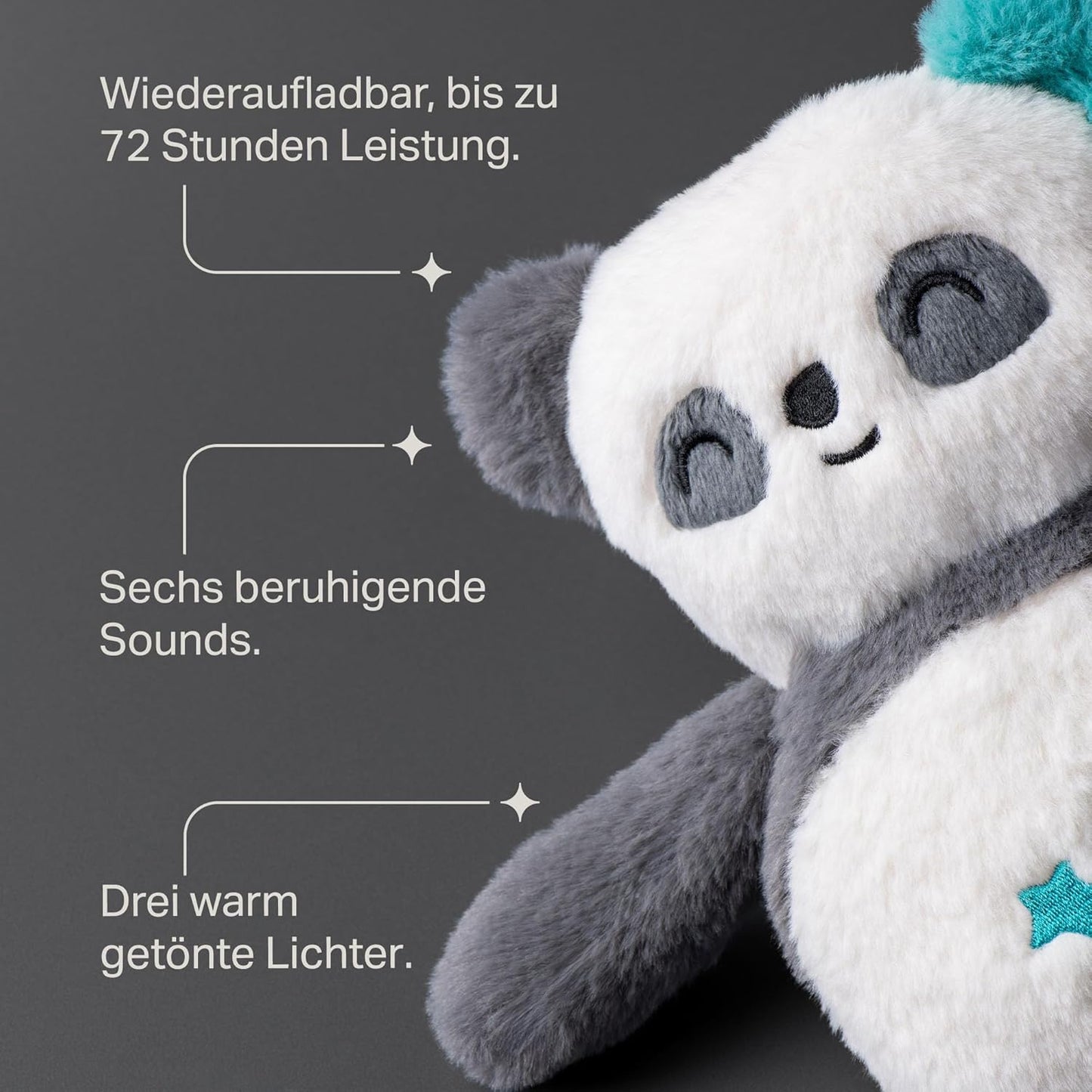 Ton- und Licht-Einschlafhilfe PipPanda, Gross Pip der Panda