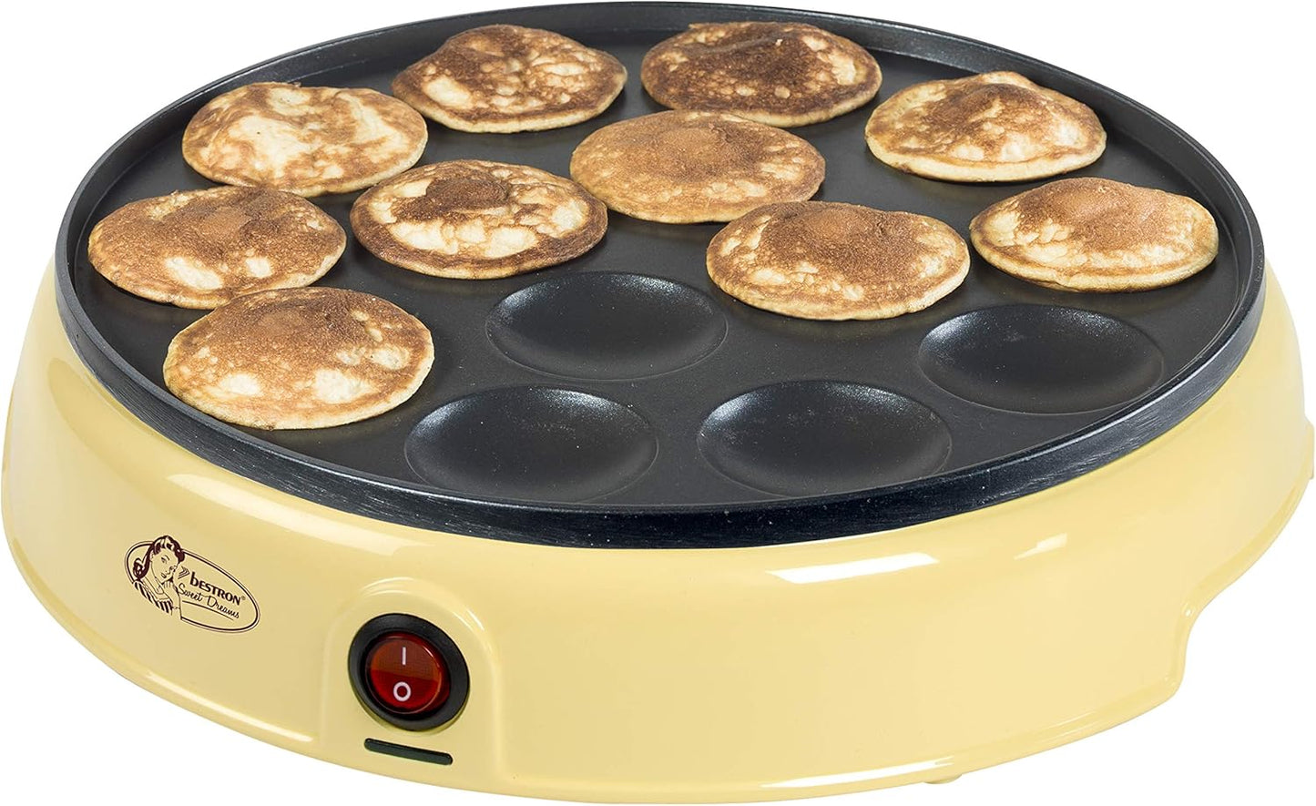 Poffertjes Maker im Retro Design, Gelb