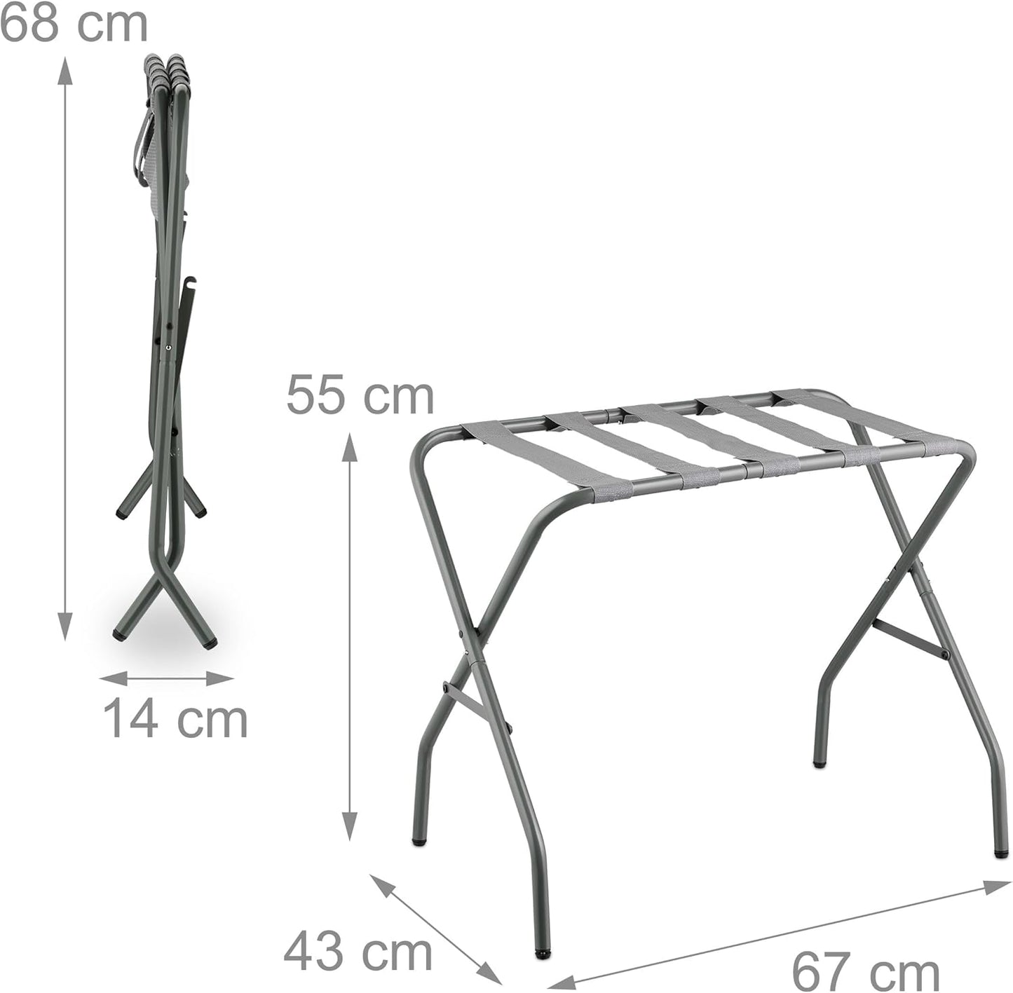 2er-Set Kofferständer, 2er Set
