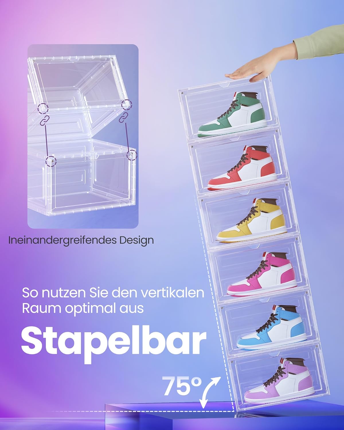 6er-Set Schuhboxen, 6