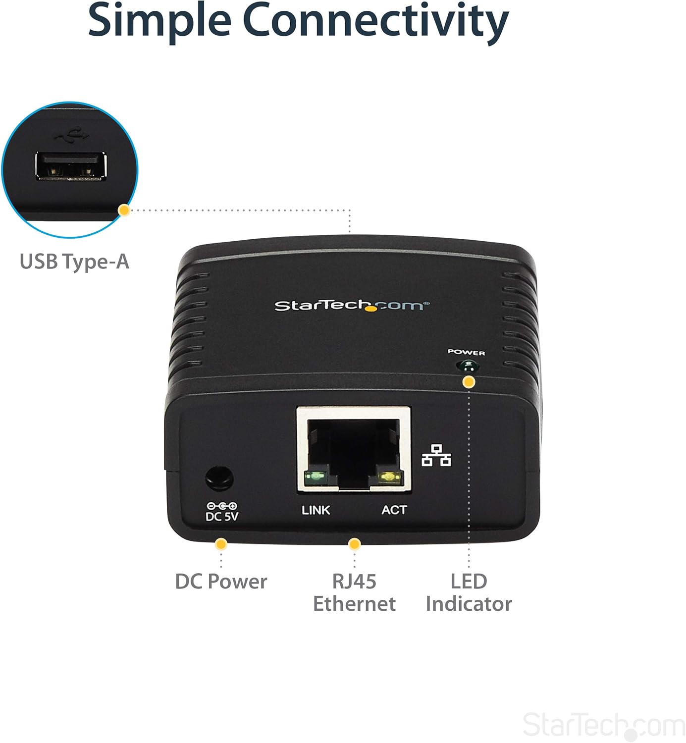 Ethernet auf USB 2.0 Netzwerk Printserver, Einzeln