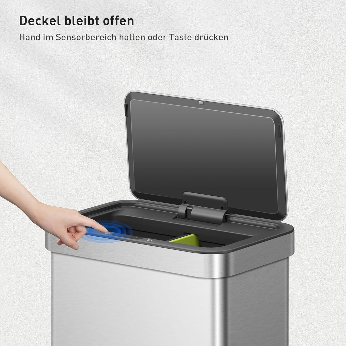 Nova Mülleimer mit Sensor, 2x30L, 30+30 Liter