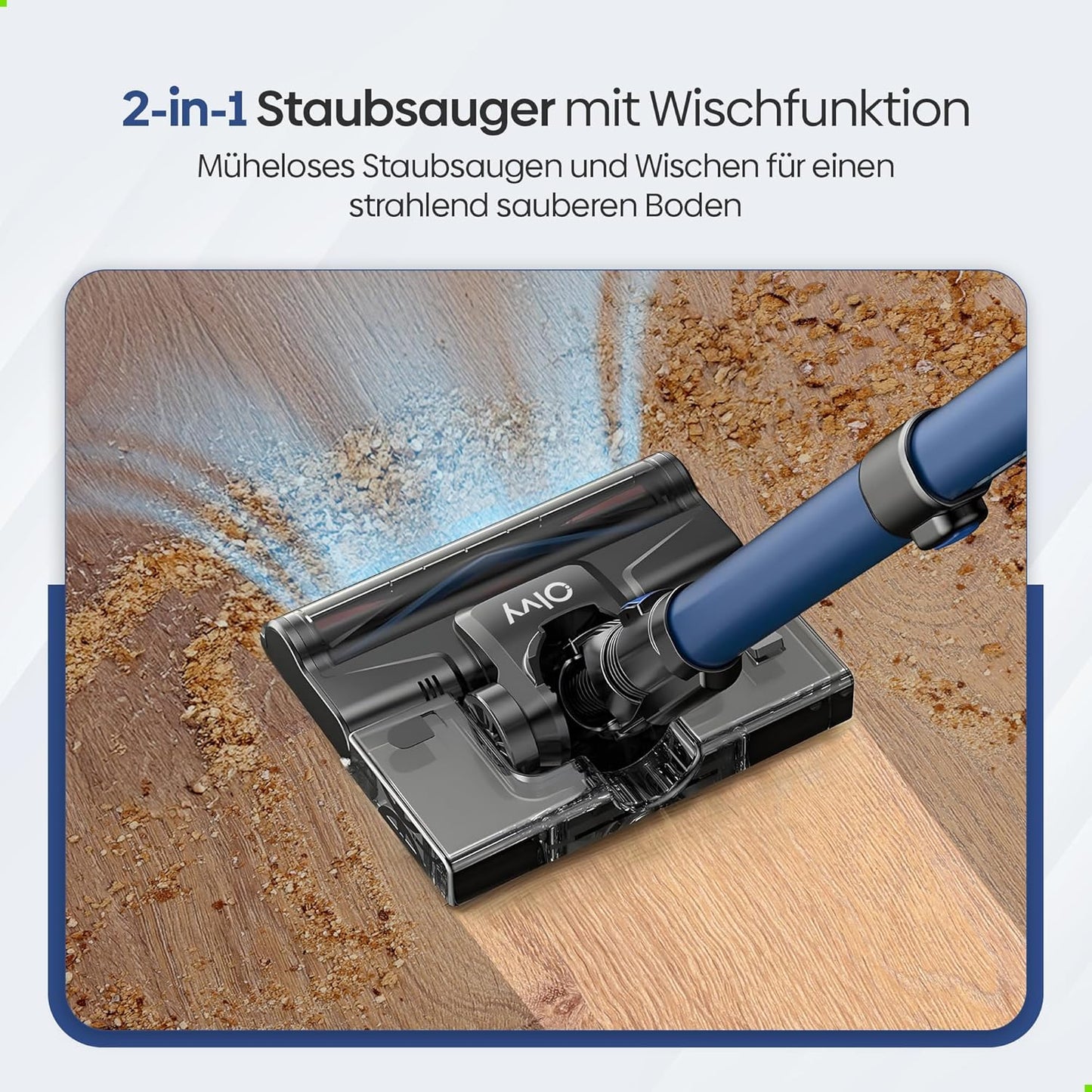 Turbo-A10 Akkustaubsauger mit 35Kpa Saugleistung, Dark Blue