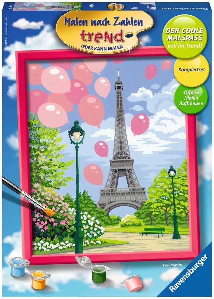 Malen nach Zahlen - Frühling in Paris, Alte Version