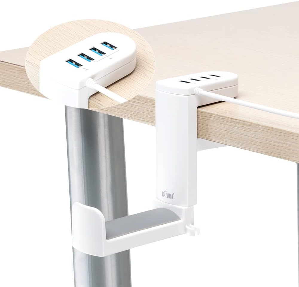 Kopfhörerhalter, USB 3.0/2.0-Anschlüssen Modell – Weiss