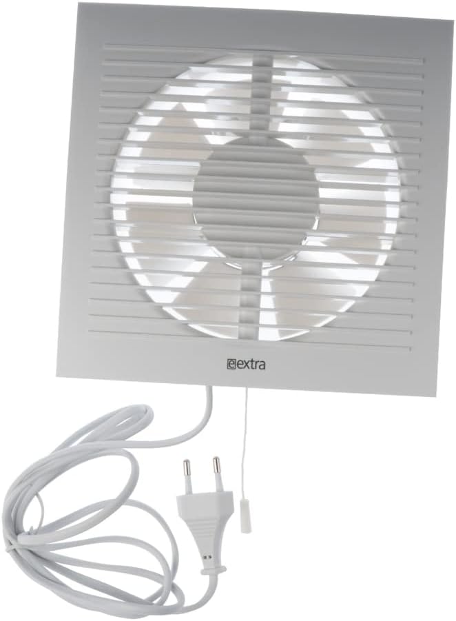 Wandventilator mit Abluftfunktion, Ø 150mm Weiß