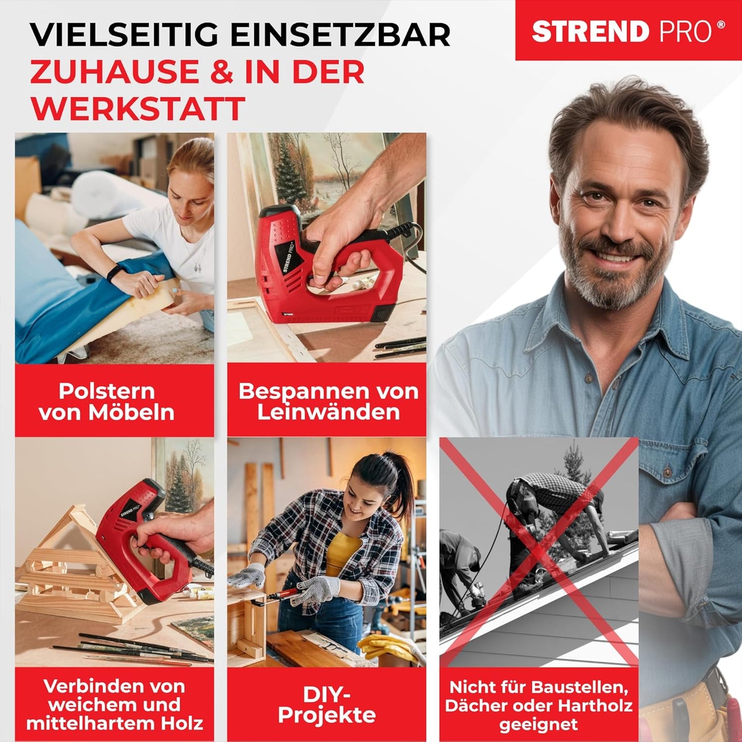 Elektrotacker mit Zubehör, Tacker Typ: KABEL