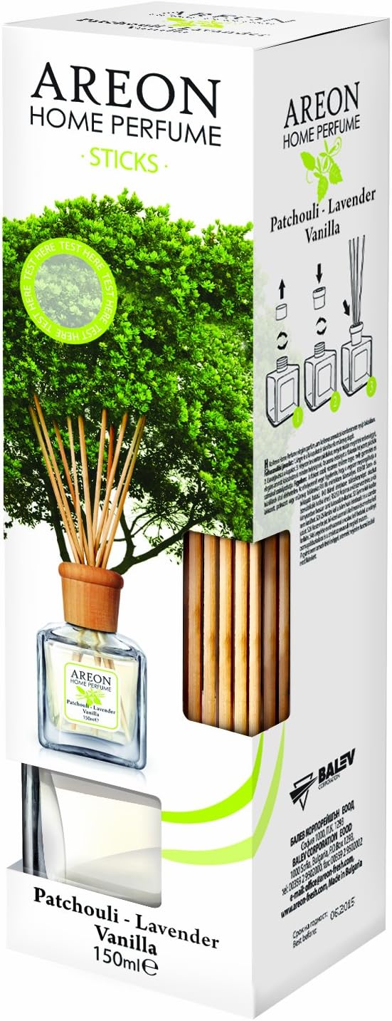 Reed Diffuser Set, Patchouli, Lavendel & Vanille, Patchouli, Lavender & Vanilla