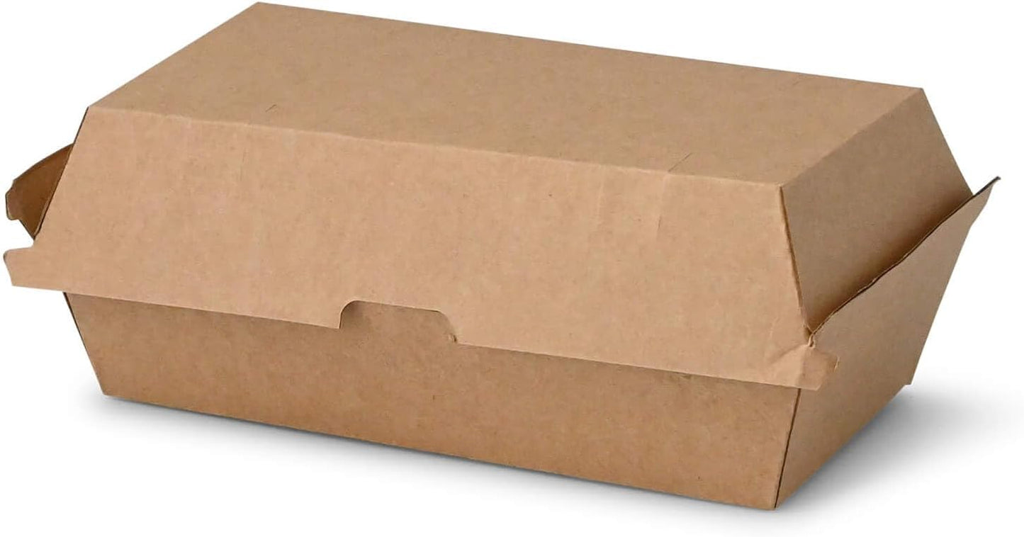 Take Away Kraftkarton-Boxen, 50 Stück, 13 x 24.8 x 7.5 cm (50 Stück)
