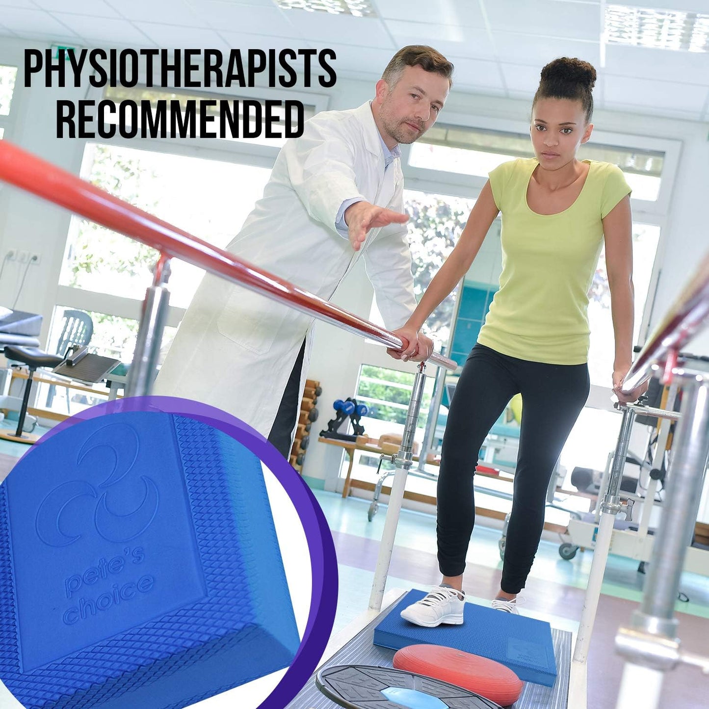 Balance Pad mit Dehnungsgurt & eBook, L