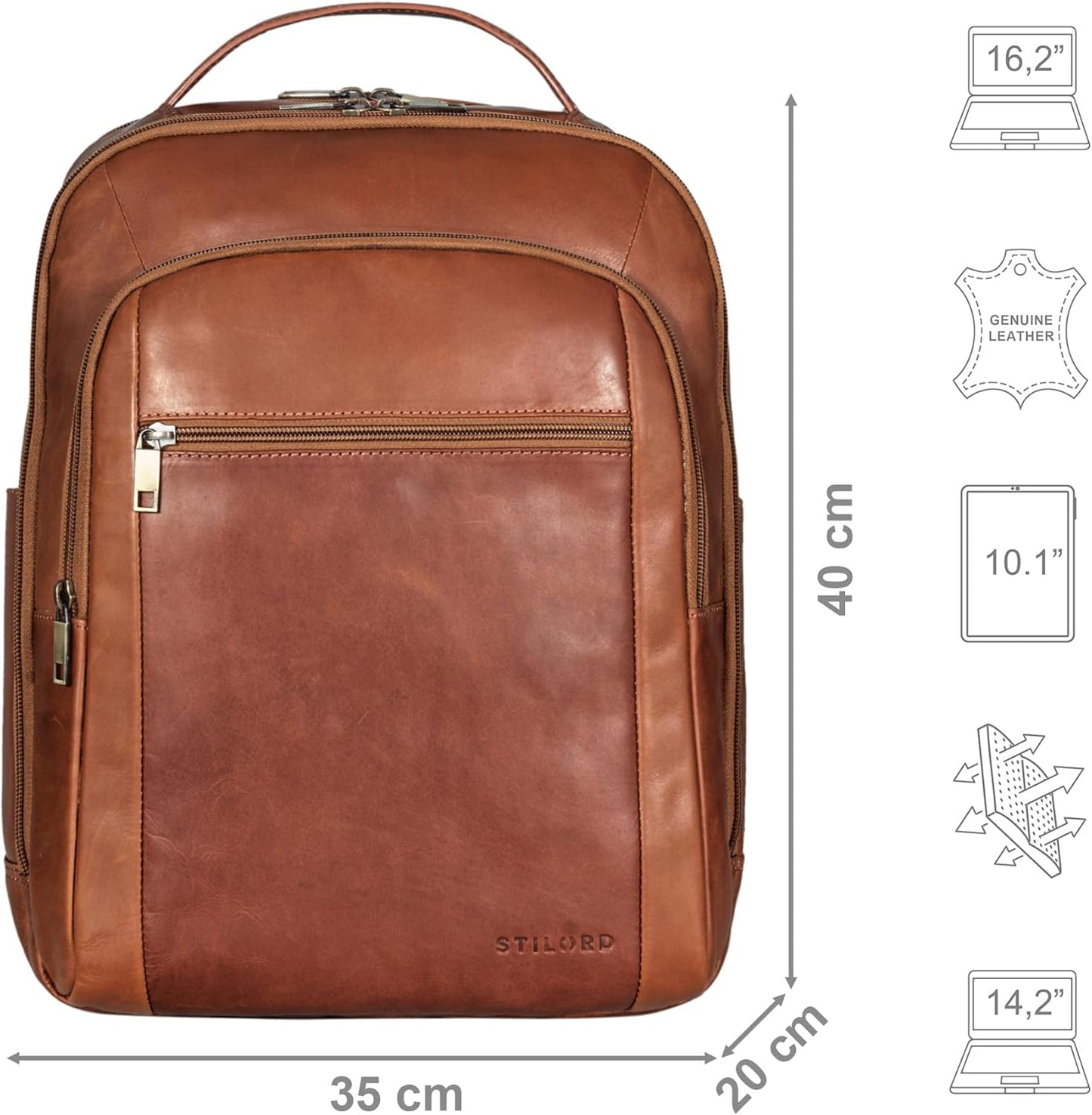 Laptop-Rucksack Floyd, Namibia - Braun