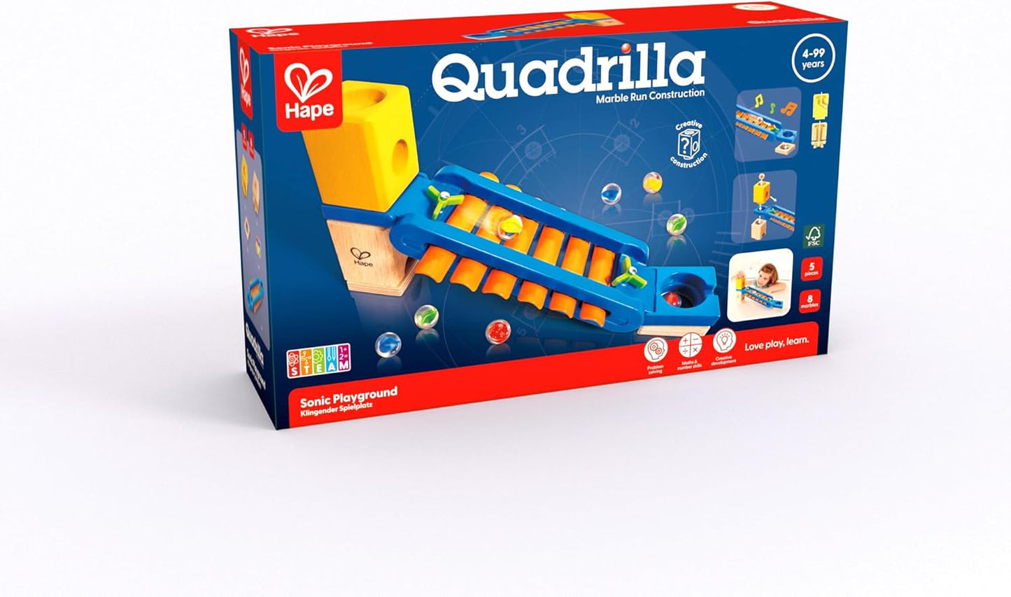 Quadrilla Klingender Kugelbahn-Zubehör mit Musikfunktion, Klingender Spielplatz