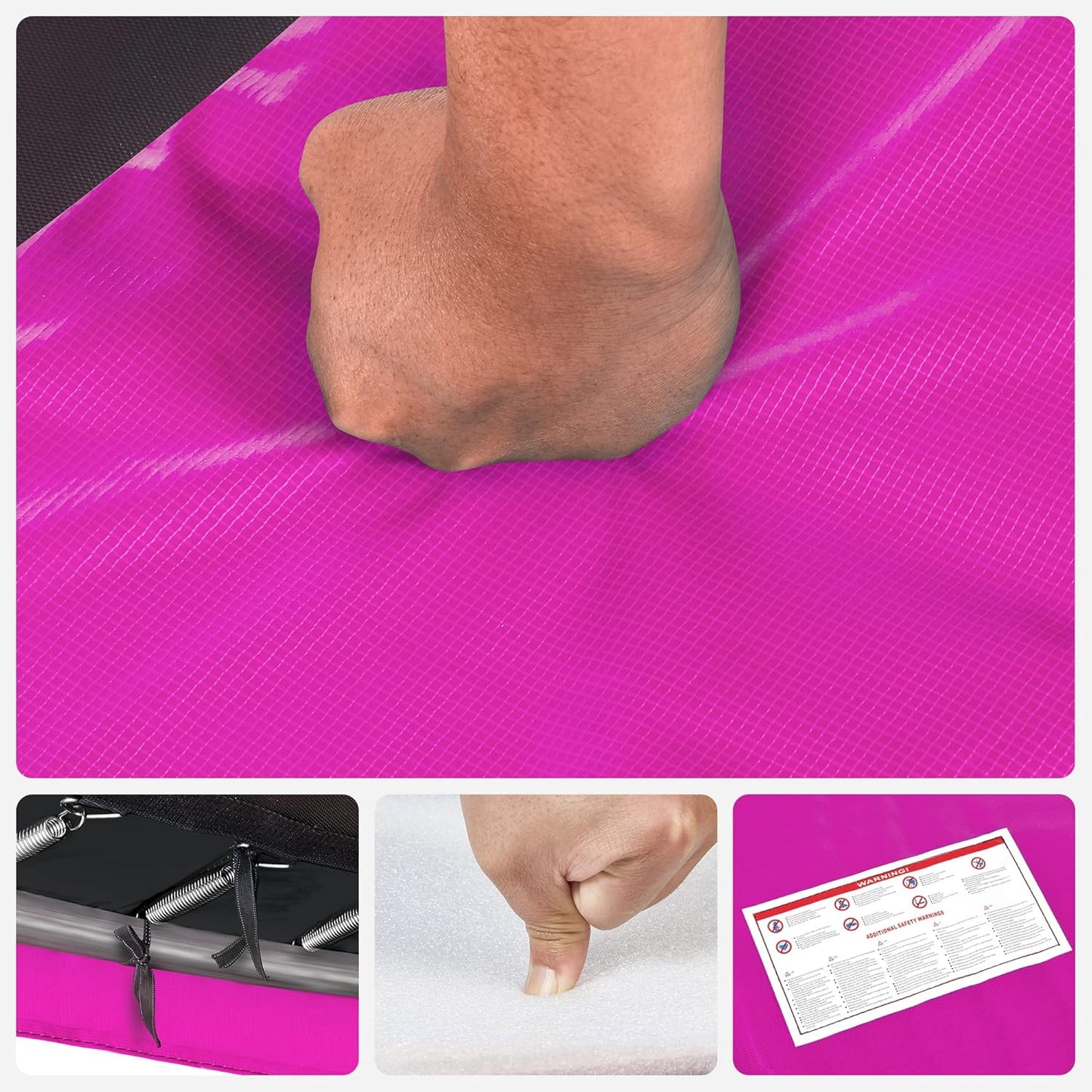 Trampolin-Randabdeckung, 366 cm, 366 cm Pink