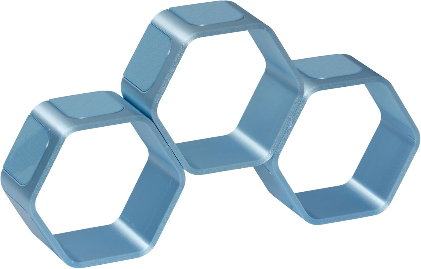 Erweiterbares Wabenregal für Hörfiguren, Premium, Babyblau Premium