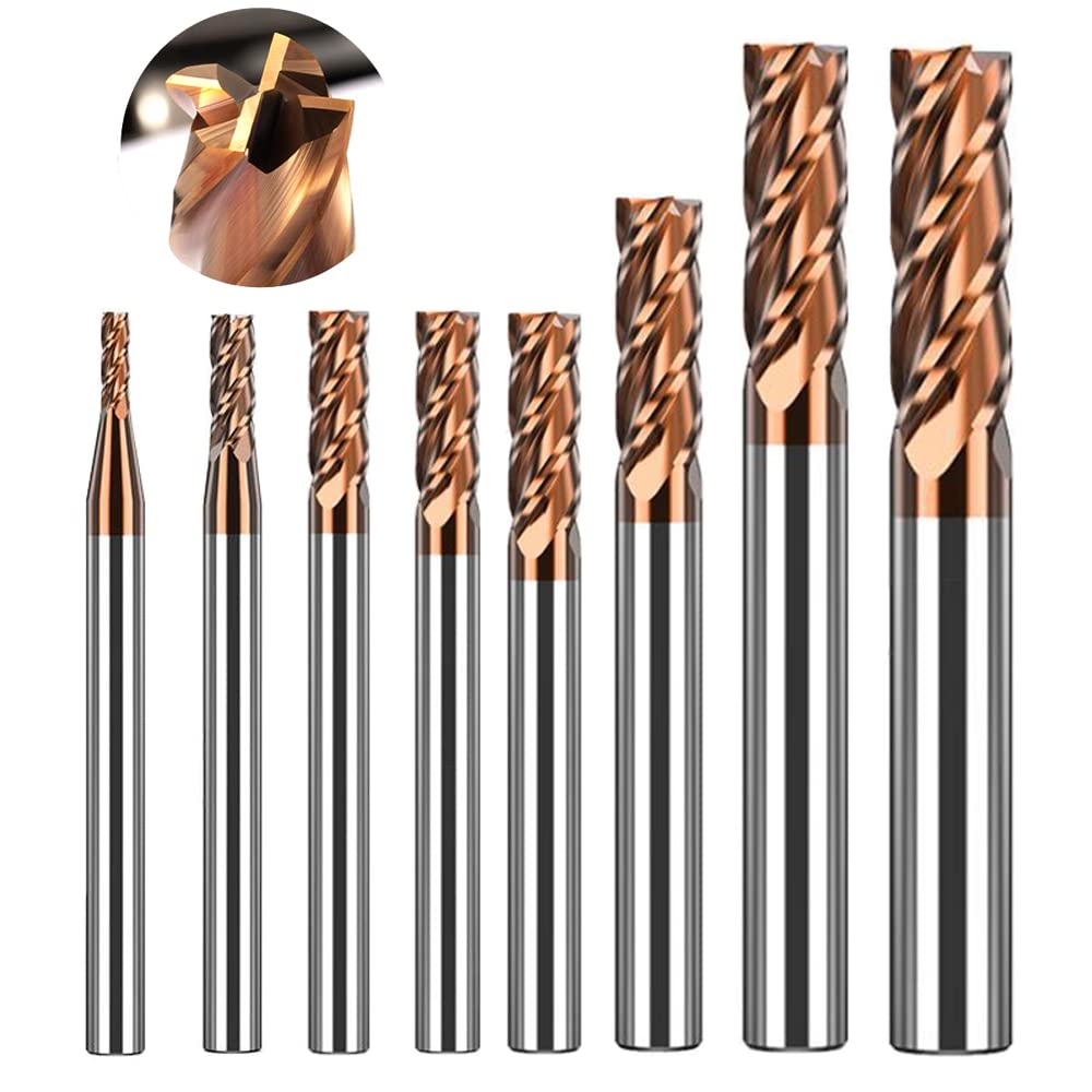 8-teiliges Schaftfräser-Set, 2-12mm