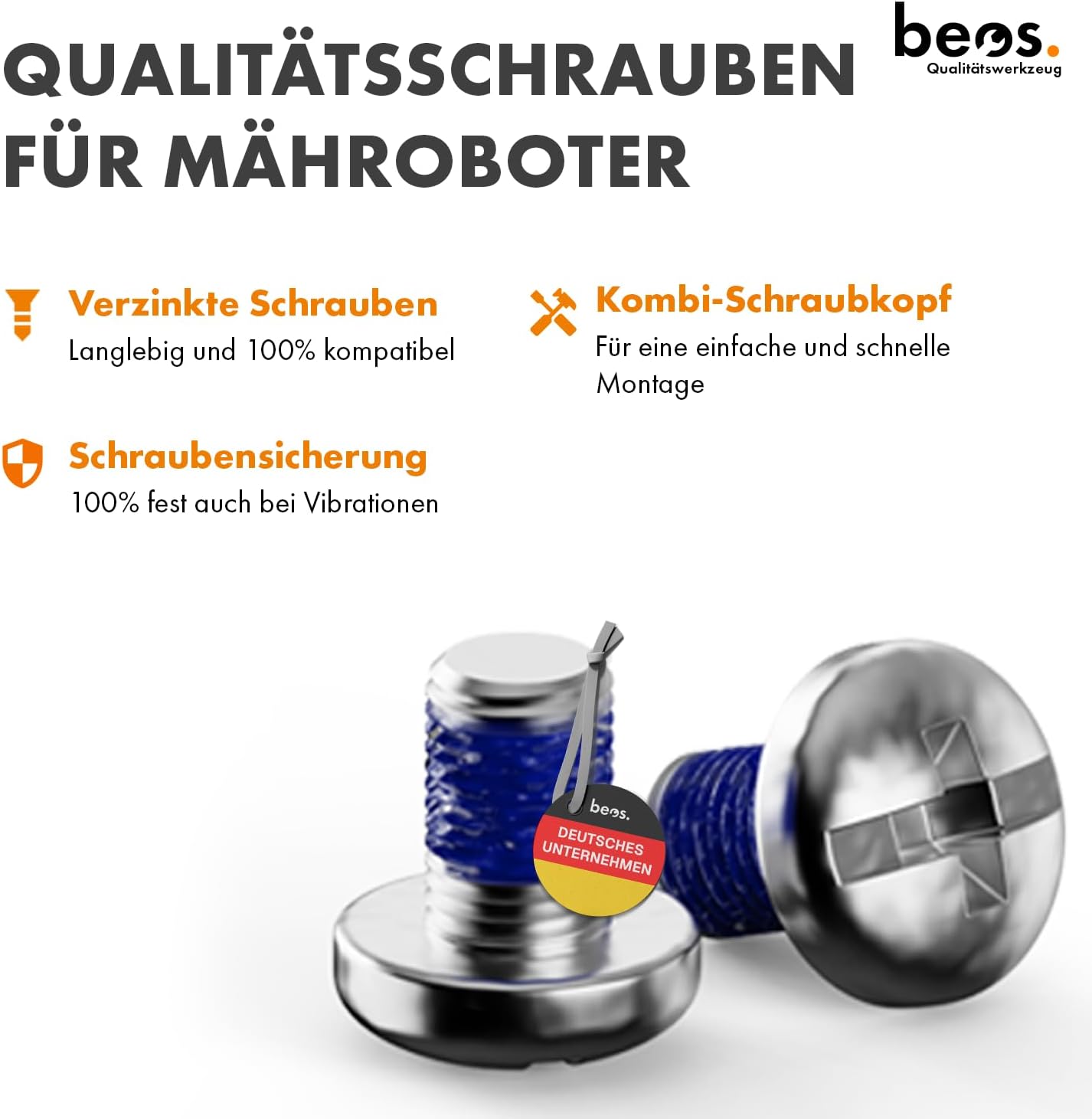 Premium Titan Ersatzmesser-Set für Mähroboter, Für Bosch & Honda