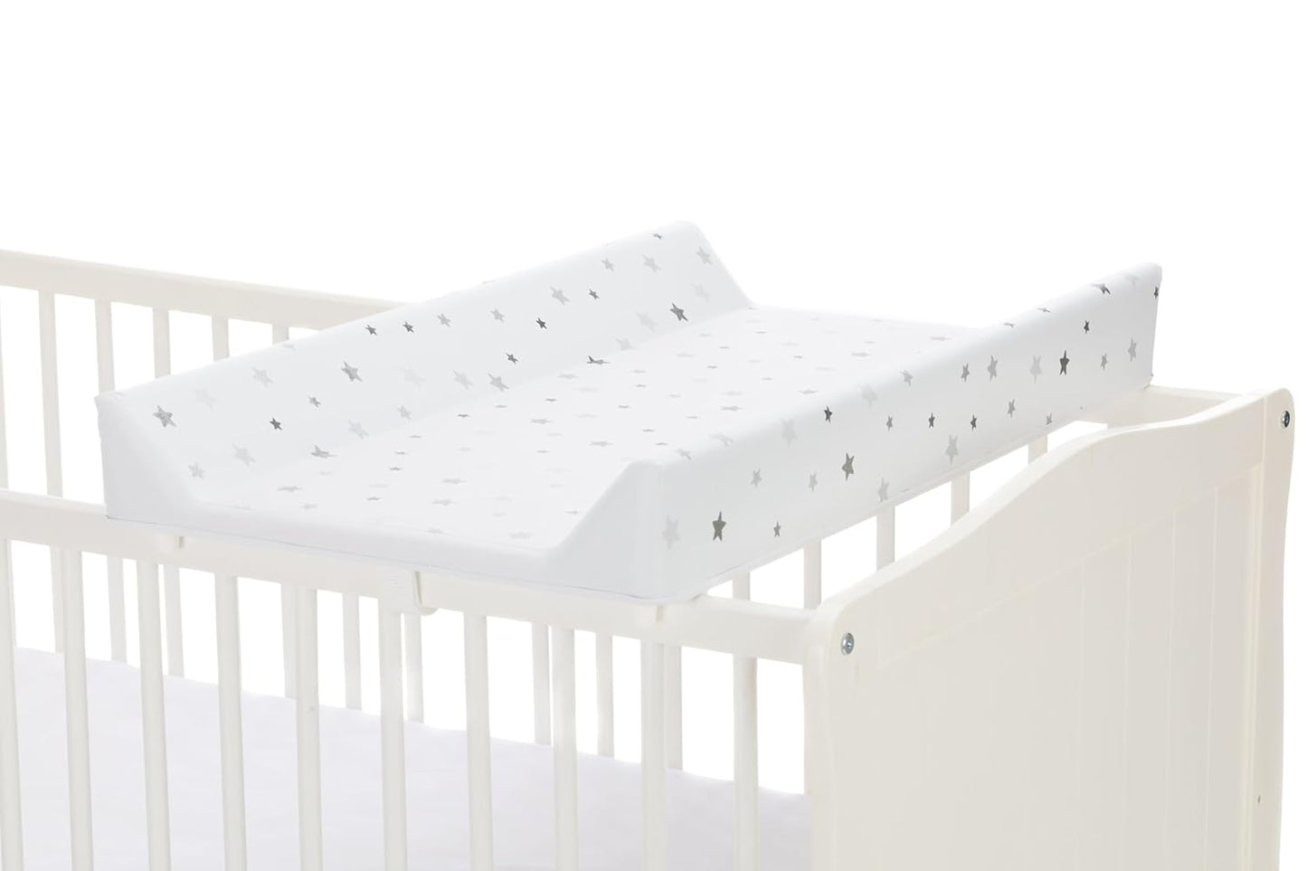 Wickelplatte mit Auflage für Babybetten, Sterne