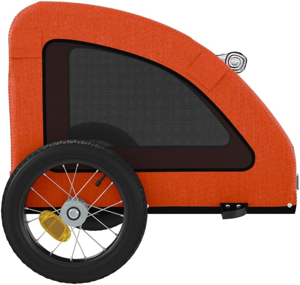 Fahrradanhänger Merill für Hunde, 124 x 53 x 53 cm Orange
