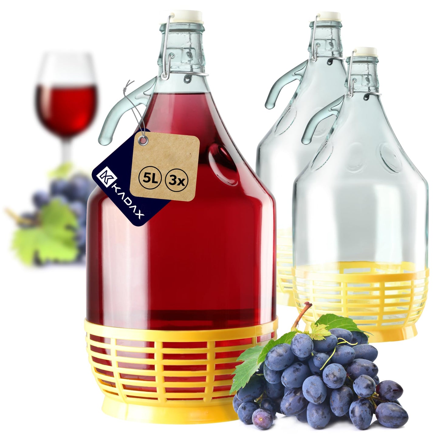 3-teiliges Gärglas-Set, Bügelverschluss 3