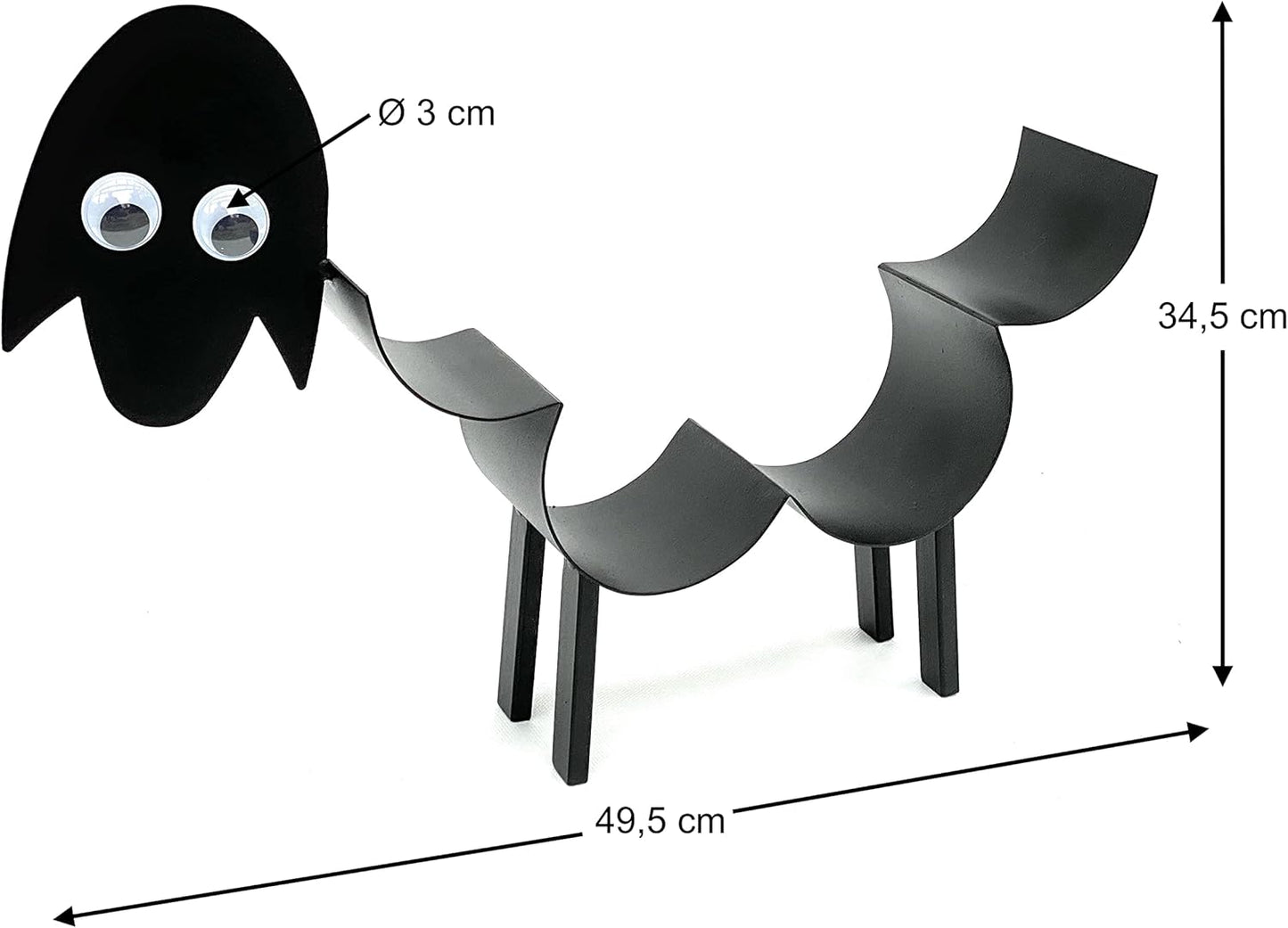 Handtuchhalter Schaf mit Wackelaugen