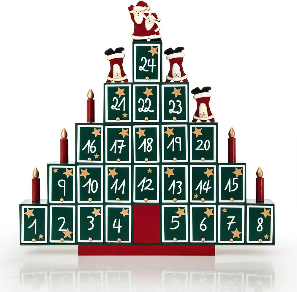 Wiederverwendbarer Adventskalender Tannenbaum (24 Türchen), Pyramid