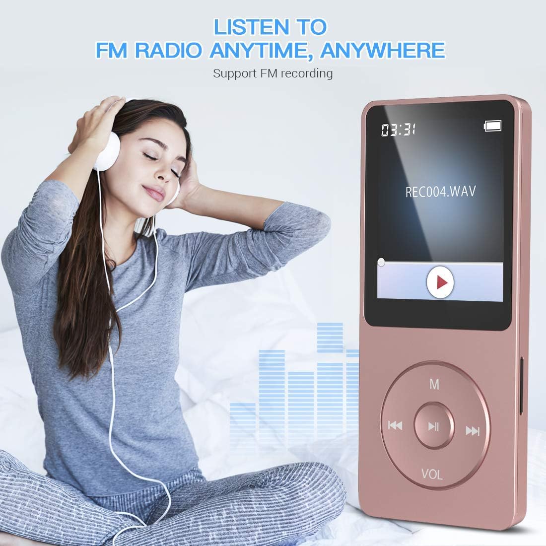 MP3 Player, 8GB ; Rosagold
