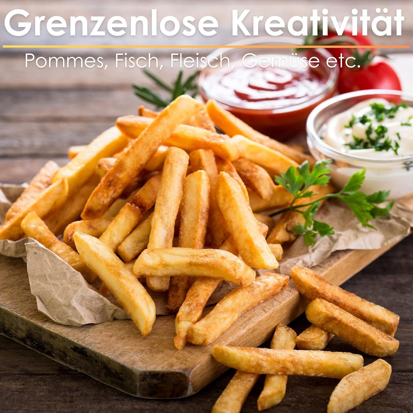 Heissluftfritteuse mit 2 Kammern