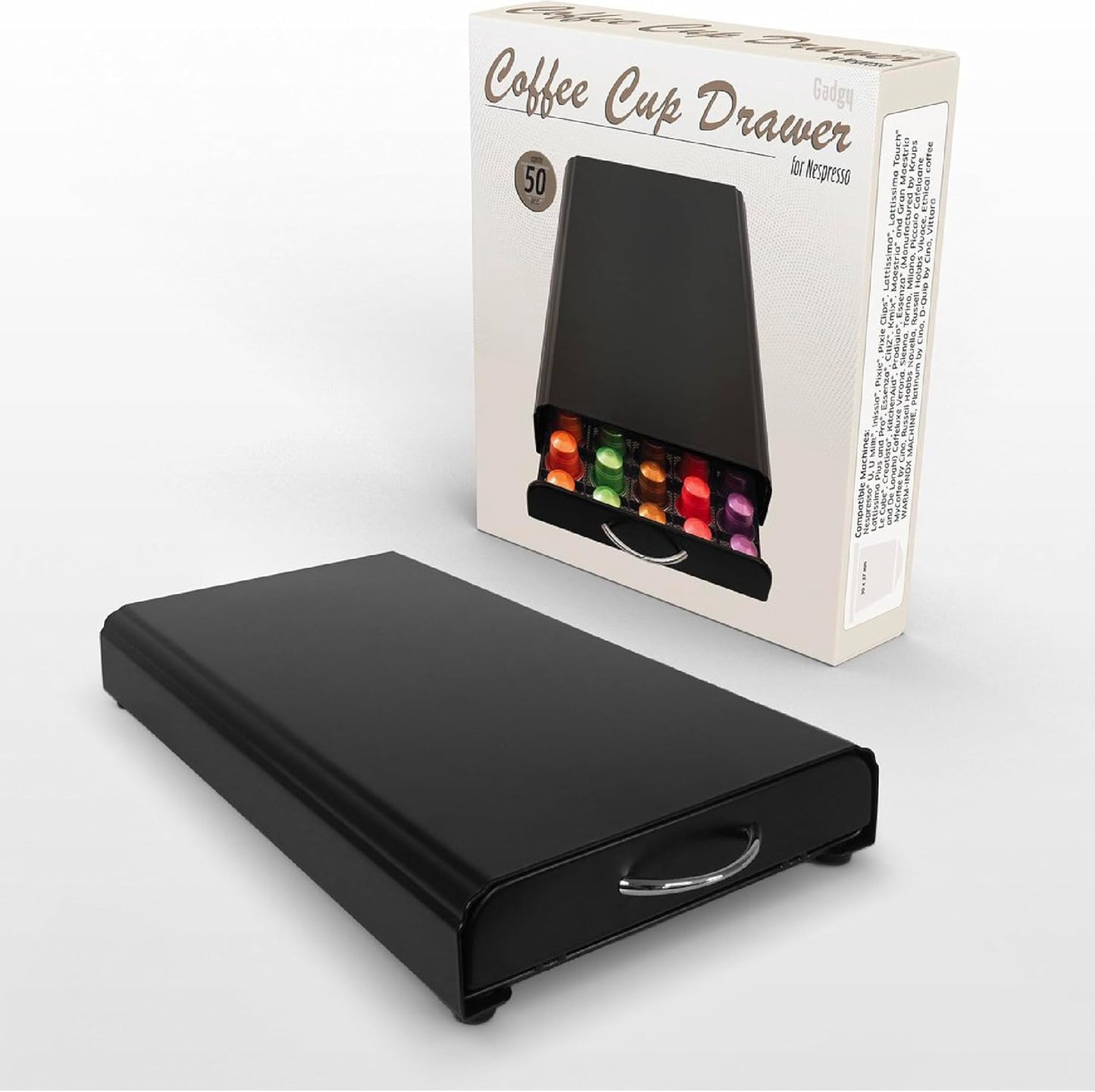 Kapselhalter für Nespresso, 50 Kapseln, 50 Nespresso Pods