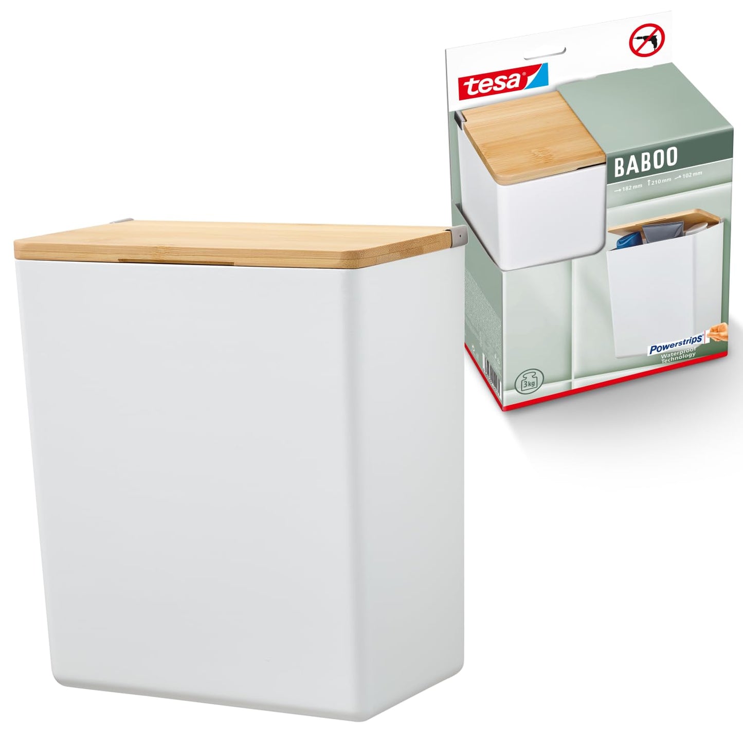BABOO Aufbewahrungsbox mit Deckel, Grösse L
