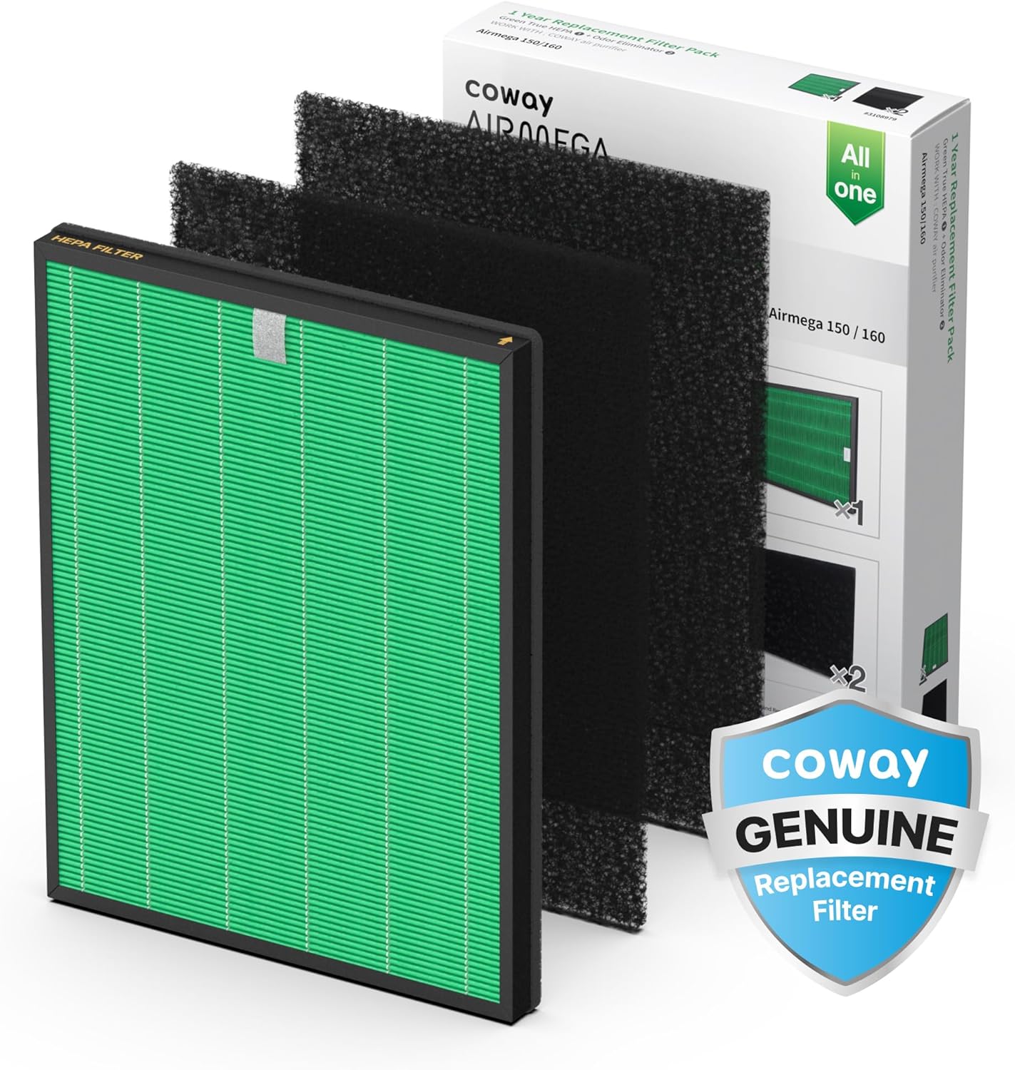 Ersatzfilter-Set für Airmega 150, Filterset
