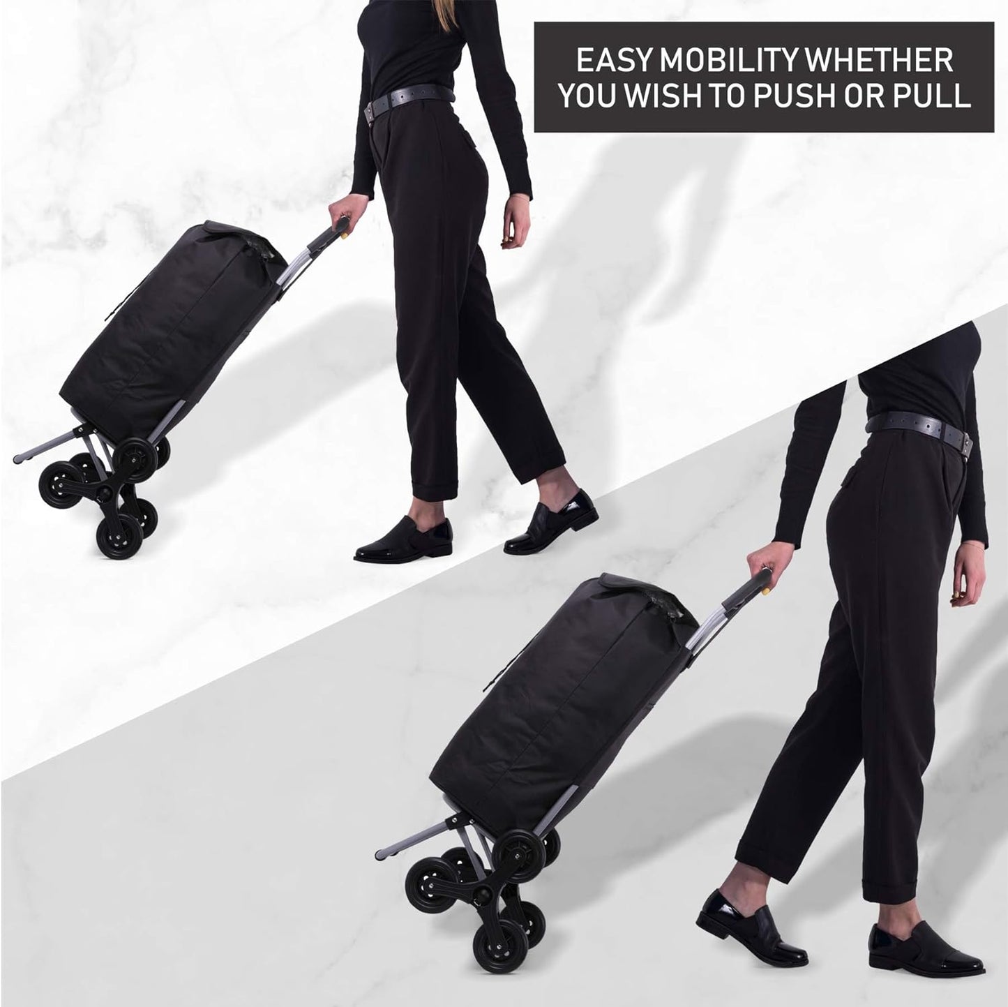 Klappbarer Treppensteiger-Einkaufstrolley